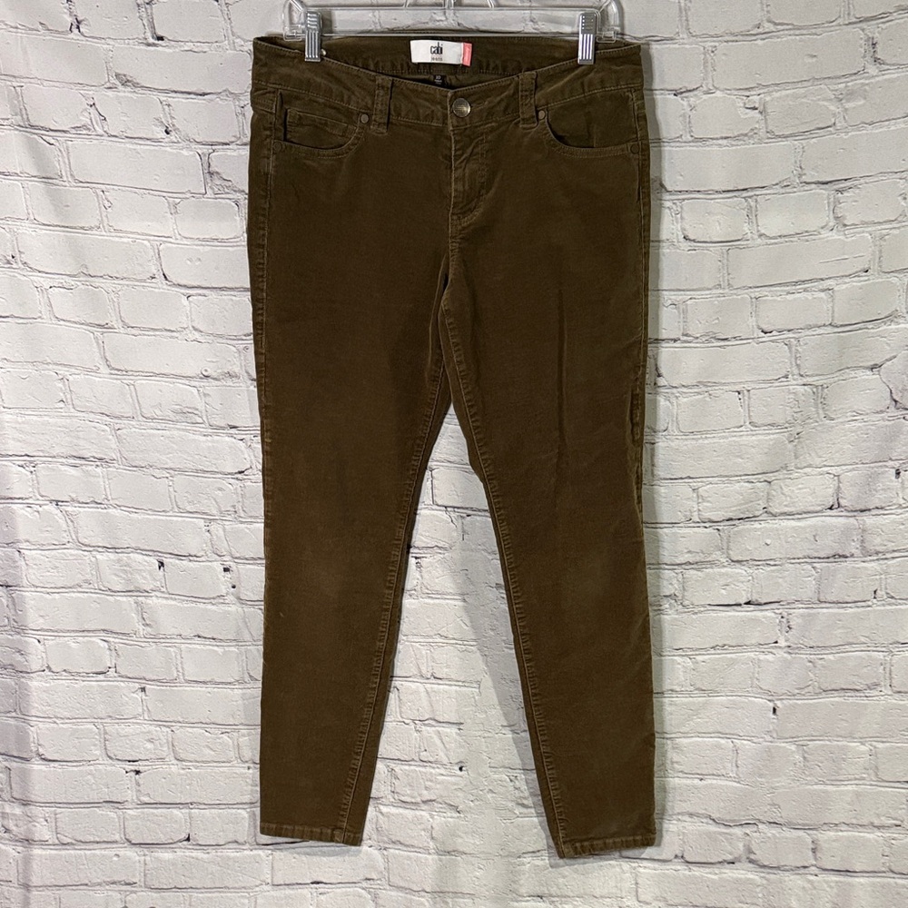 Cabi Moss Brown Skinny Corduroy Style 3567 - Picture 3 of 4